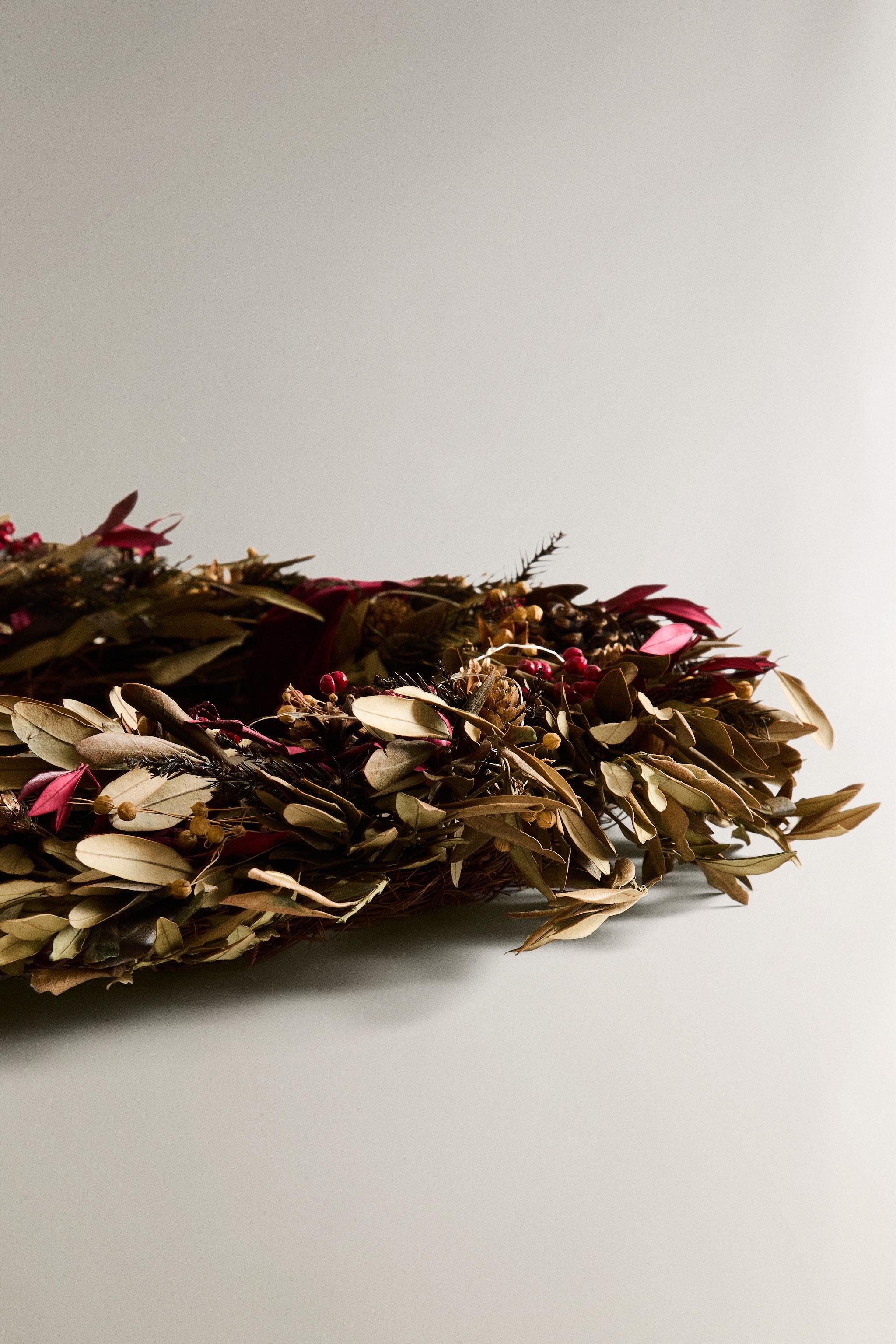 CHRISTMAS WREATH ORNAMENT OLIVE LEAF CHRISTMAS (23.6")